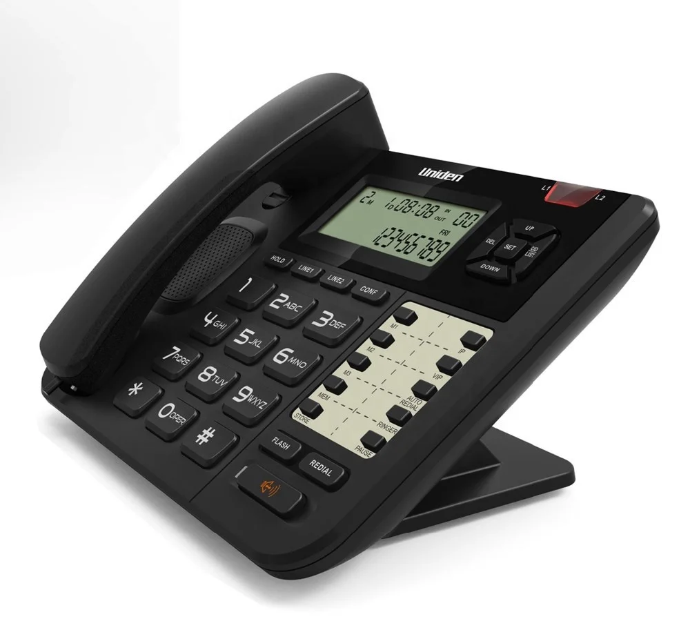 UNIDEN AT8502 2-lines Telephone 3 Direct Memory High Quality Speakerphone 3 Way Conference    business phone corded phone