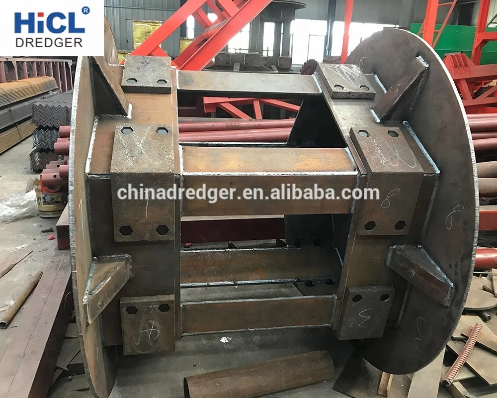 China HICL HBC400 400m3/h bucket chain river sand/gold/diamond dredger/dredging machine