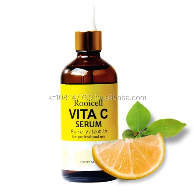 ISO22716 GMP Korea cosmetics anti-aging and whitening facial moisturizer Rooicell Vitamin C serum 100ml