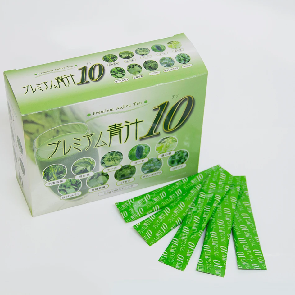 Концентрат фруктового сока для детоксикации и здоровой диеты. Название продукта «AOJIRU10» содержит богатые питательные вещества, такие как полифенолы.