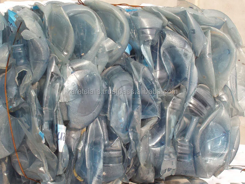 
PC WATER BOTTLES LIGHT BLUE BALES or GRINDED SCRAP / WASTE. 