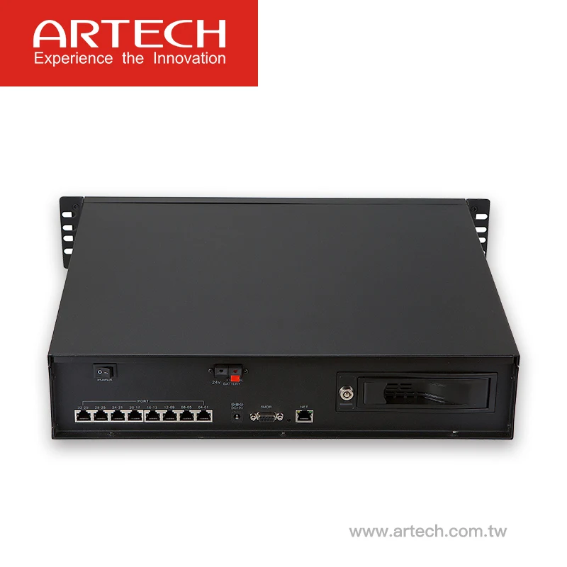 ARTECH AK8 - 8lines/channels stand-alone voice logger system with 5inch touch screen 70000hours recoriding time