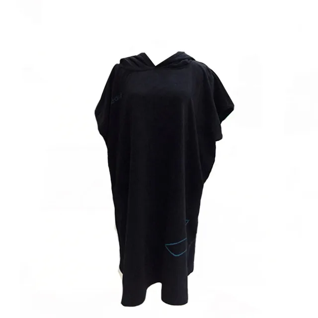 
Оптовая продажа, 100 ткань из микрофибры, пляжный Халат с капюшоном для взрослых, пончо для серфинга, сверхмягкое полотенце 