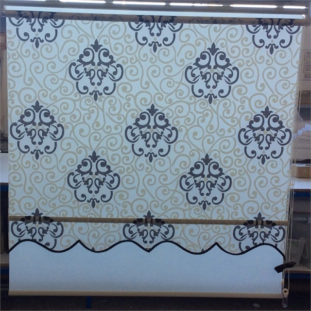 best quality dual damask patterned  roller blind