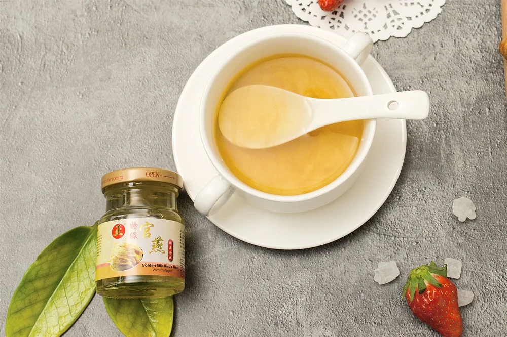 
ZTP Golden Silk Edible Bird Nest For Sale With Collagen 