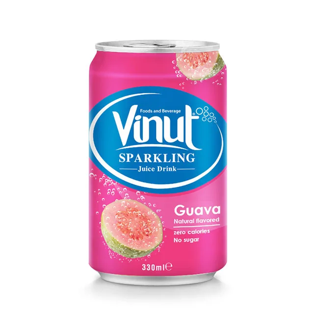 Manufacturers Sparkling guava juice in aluminium can 330ml