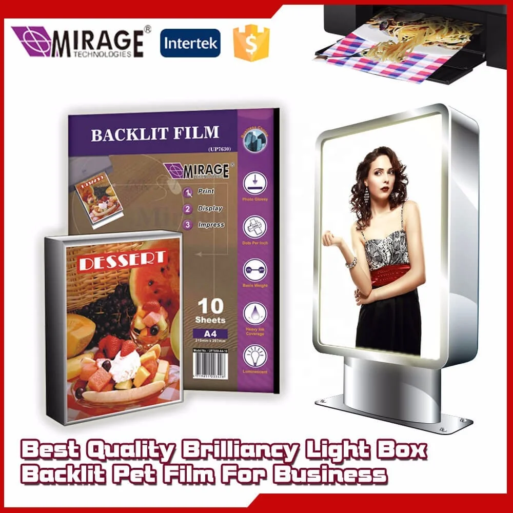 
Water Resistance A4 Light Box Backlit PET Film 