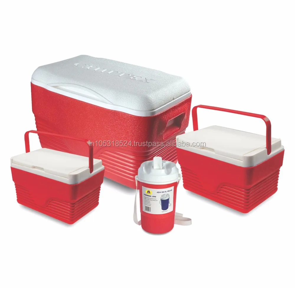 Good Quality Plastic Insulated Ice Box Chest Cooler 4 PC Set
