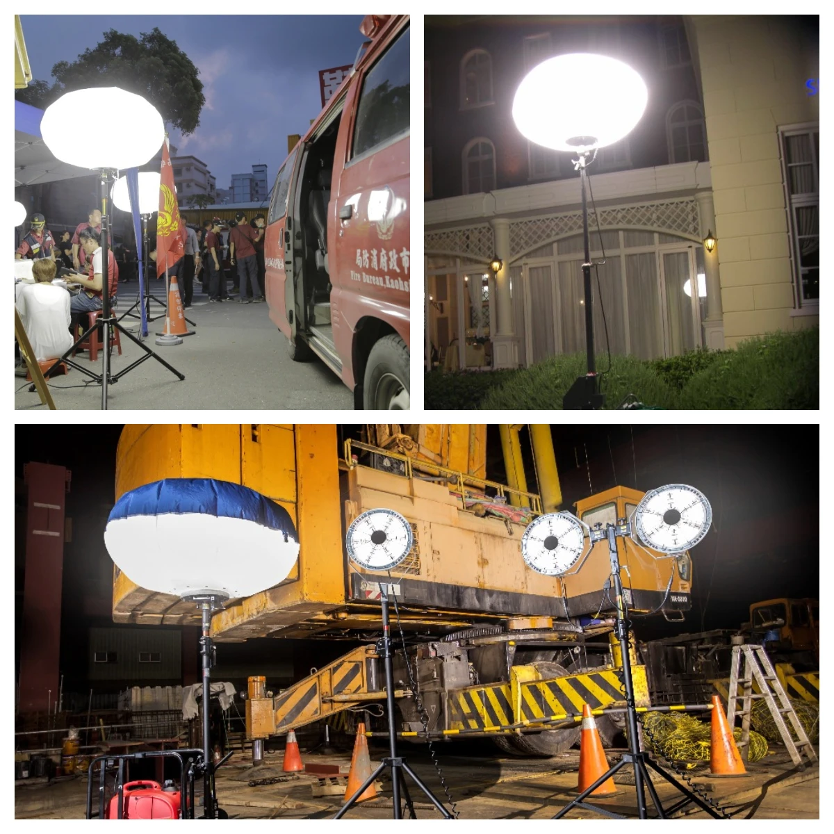 
Temporary lighting solution for Emergency Rescue gas tunneling 