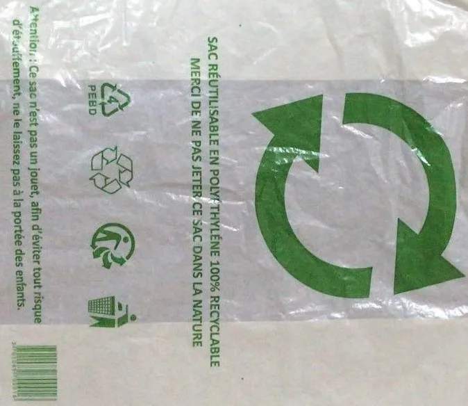 Wholesale Cheap Recyclable Plastic Grocery Shopping Bag