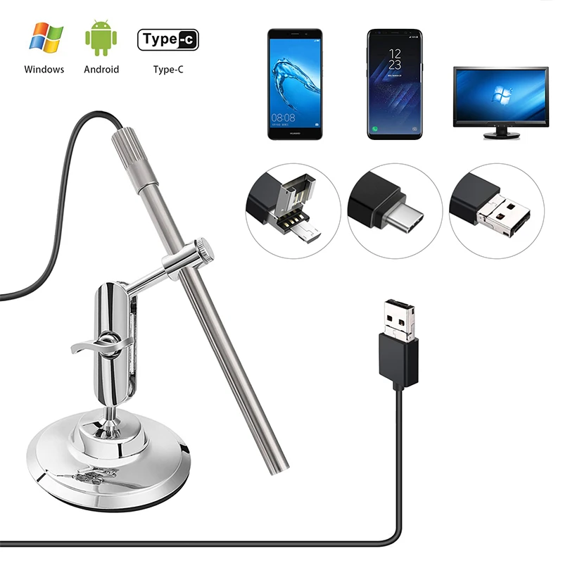 Цифровой микроскоп TESLONG с микро-USB 6 2 мм 1280*720 пикселей 200X Wi-Fi