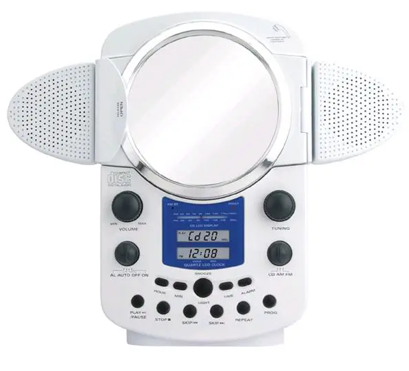 AM/FM Shower  CD player with LCD alarm clock