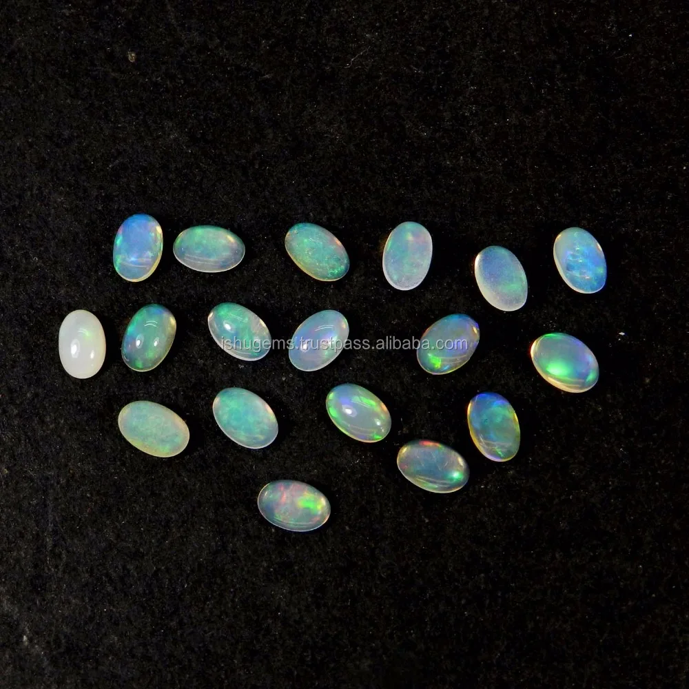 Ethiopian opal 6x4mm oval cabochon 0.20 cts loose gemstone for jewelry