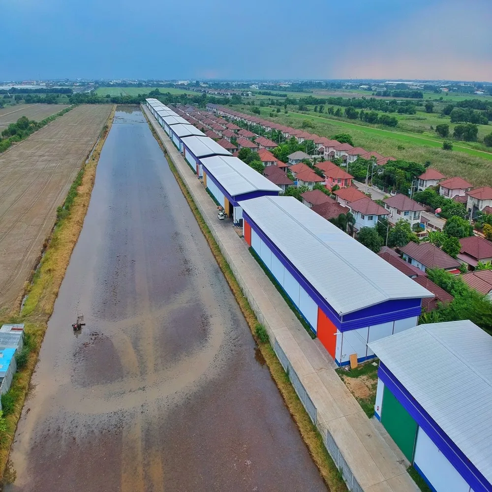 
Large Span rack steel Warehouse Near Prathumthani In Thailand 