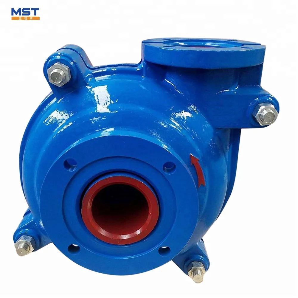 Centrifugal wear resistant filter press feed slurry pump