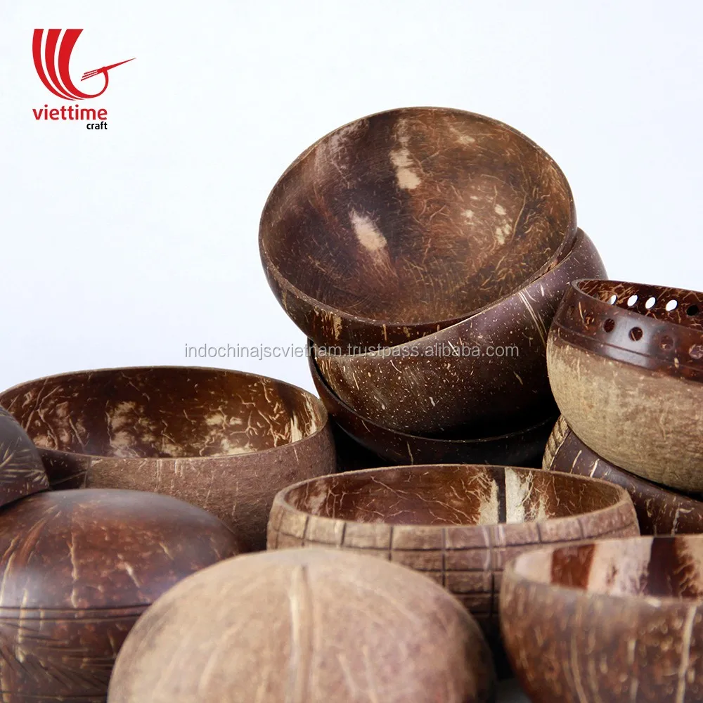 Natural and Eco-Friendly Coconut Shell Bowls, Best Christmas Gift Vietnam wholesale