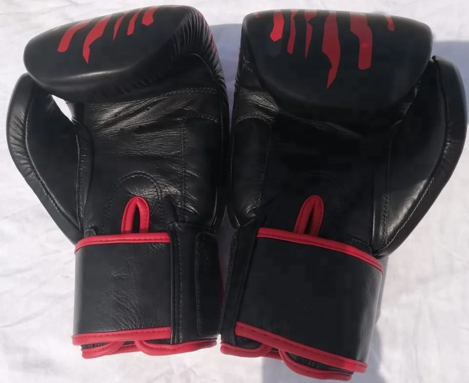 Custom Boxing Gloves Real Leather Hand Mold elegant print twins design