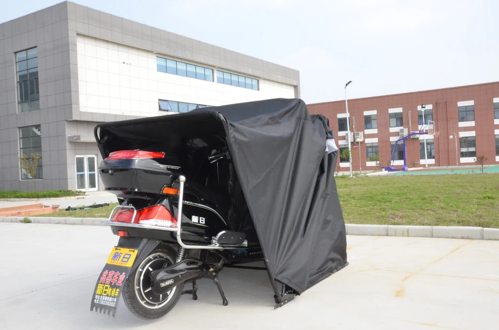 Small Size Heavy Duty Motorcycle Shelter Shed Shelter Cover Storage Garage Tent with Lock & Carry Bag
