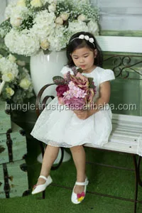 Beautiful white collection kid clothes dresses princess dress for girls, puffy layered dress for birthday party wearing.