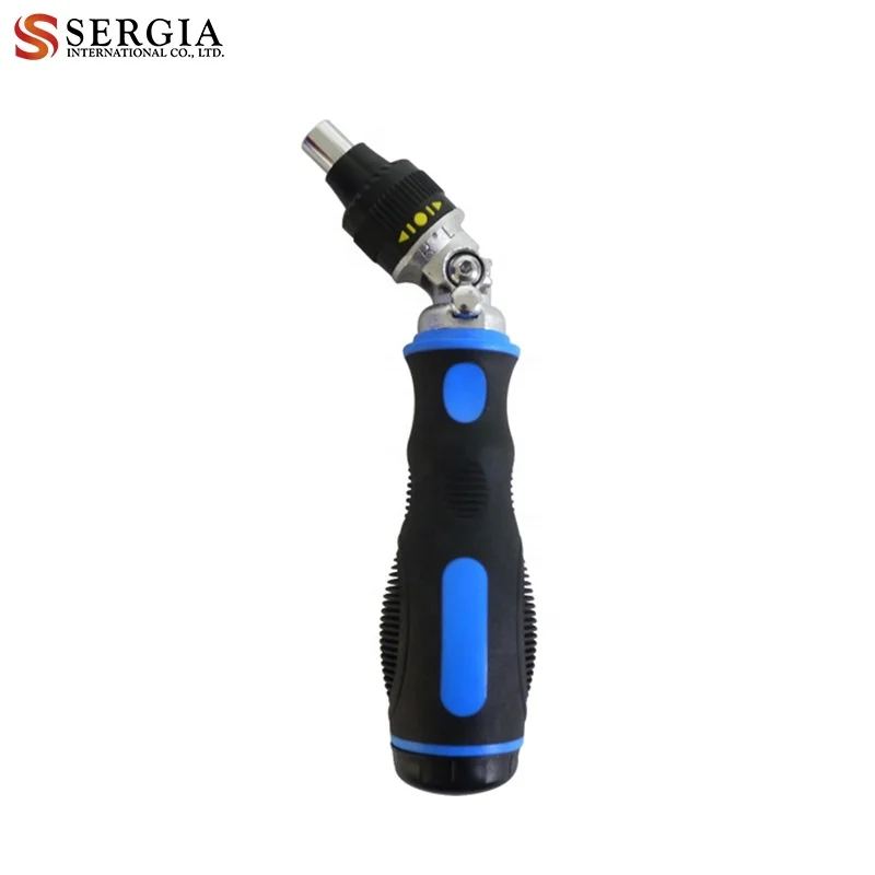 Taiwan 3 Way 45 Degree Magnetic Bit Holder & Ratchet Screwdriver Set