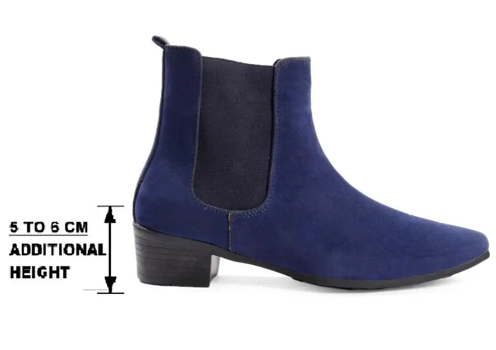 High Fashion Height Increasing Elevator Men`s Chelsea Boots