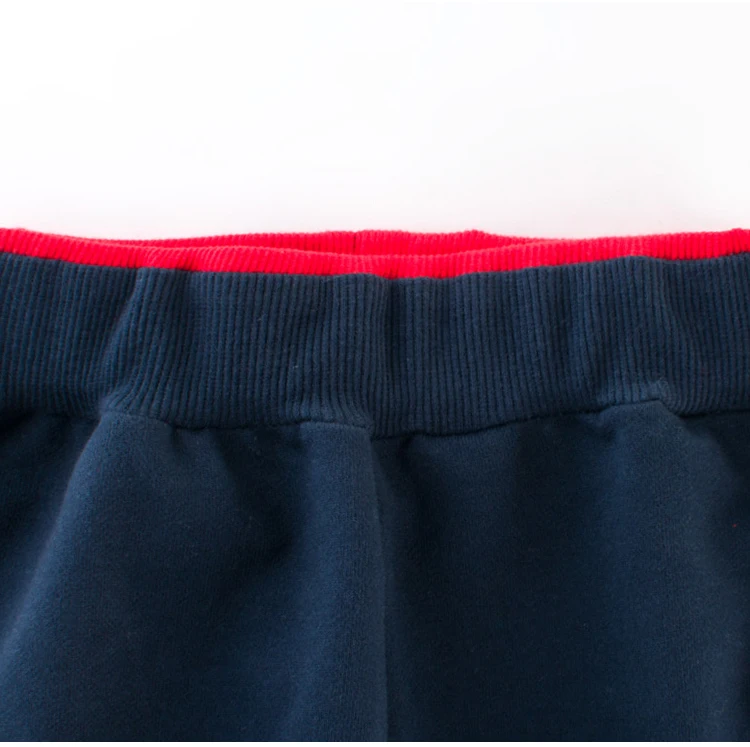 27kids branded good quality  boys sweat pants with car embroidery