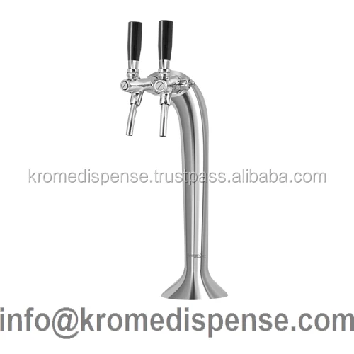 
Змеиная башня с 2 кранами управления потоком-хромированная-цикла рециркуляции гликоля 