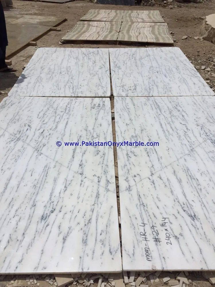ZIARAT WHITE MARBLE TILES FOR FLOORING
