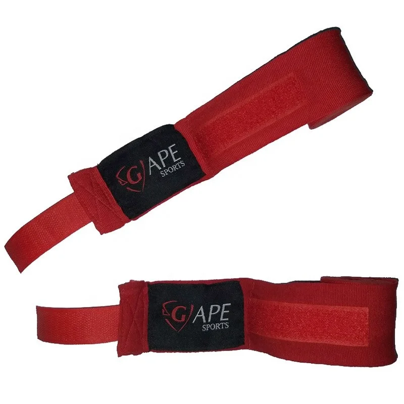 
Wholesale custom Elastic hand wraps semi elastic breathable Sports Bandages Fist Protector Boxing Hand 