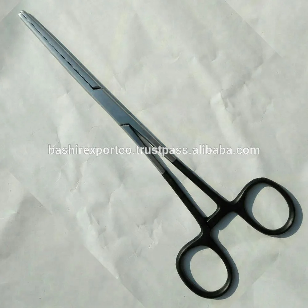 Wholesale OEM Homeostatic Forceps Stainless Steel Custom Logo Fly Fishing Locking Straight Hand Tool Fishing Forceps / Clamps