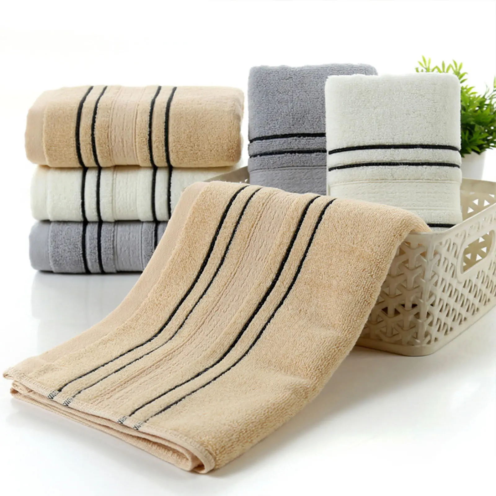 Soft Cotton Absorbent Terry Luxury Hand Bath Beach Sheet Towel