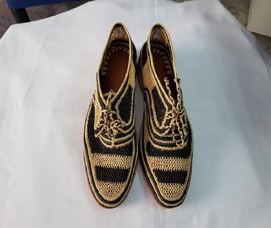 Amazing Handwork Raffia Shoes for women and men all colors available