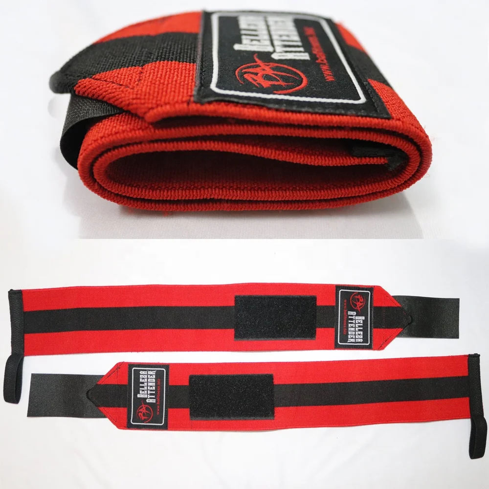Bodybuilding wrist wraps different strength Extra Heavy Duty Weightlifting Wrist Wraps