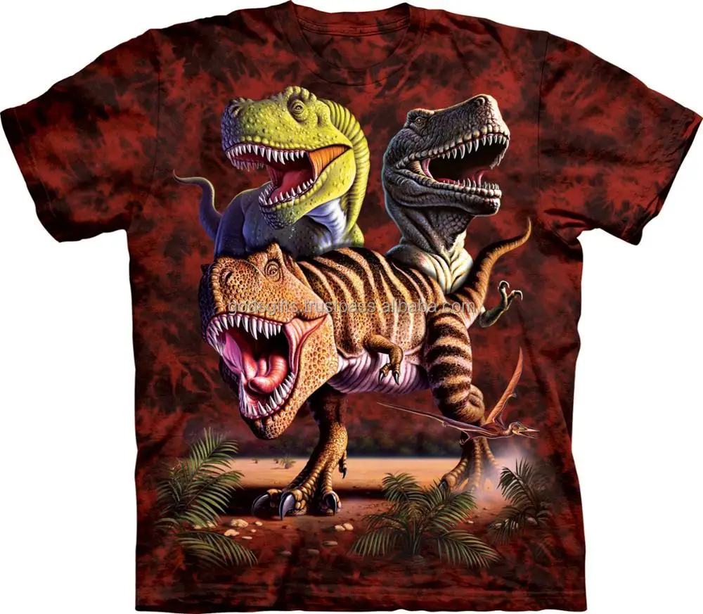 comfort colors t-shirts sublimation animal 3d printing black t-shirt 100% cotton 3d t shirt