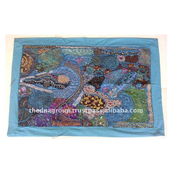 Индийские тканевые коврики и гобелены