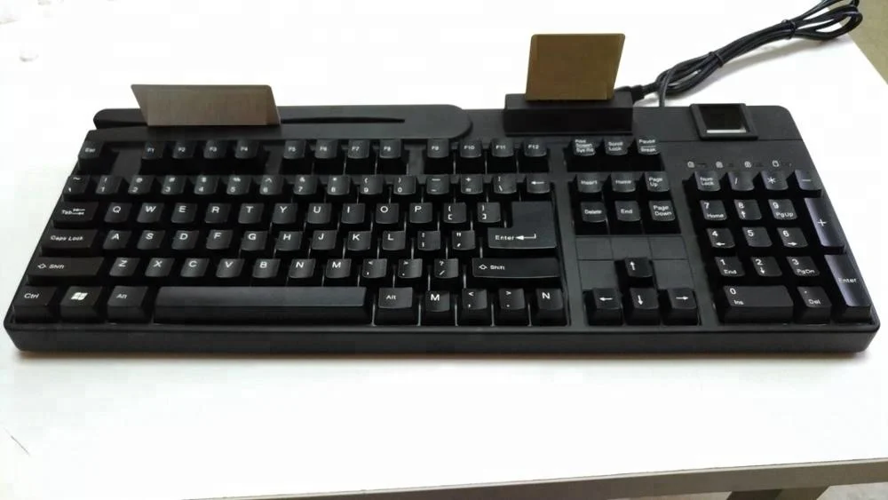 Government Logical access Control Biometric Fingerprint scanner Smart card reader keyboard