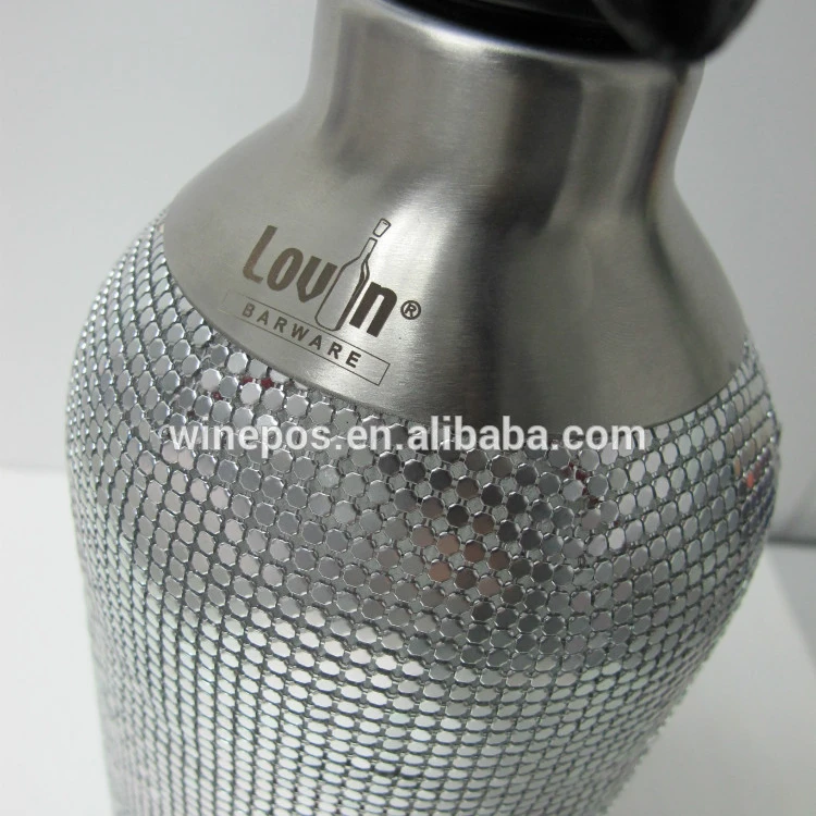 classic soda siphon with mesh, glass soda sifon soda drinks maker