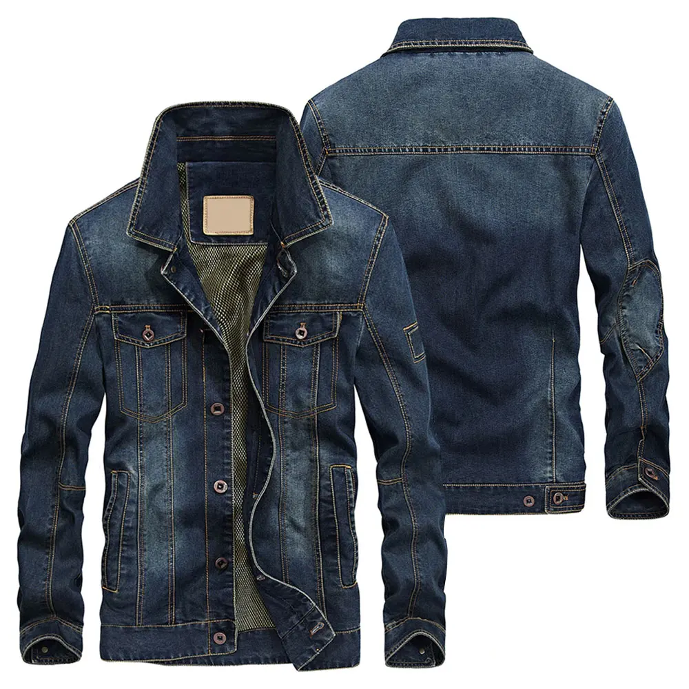 Pakistani Suppliers Custom Jean Jackets Casual Plain Mens