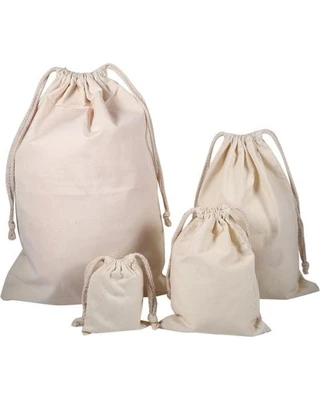Drawstring/Sack/Stocking/Storage/Laundry/Muslin 100% Cotton Shopping Bags , EABY ,  AMAZON