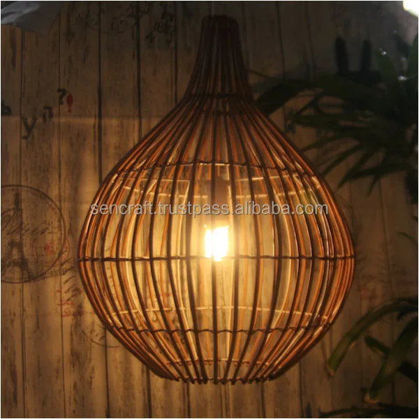 
Wicker lamp, handmade rattan lamp; Rattan pendant 