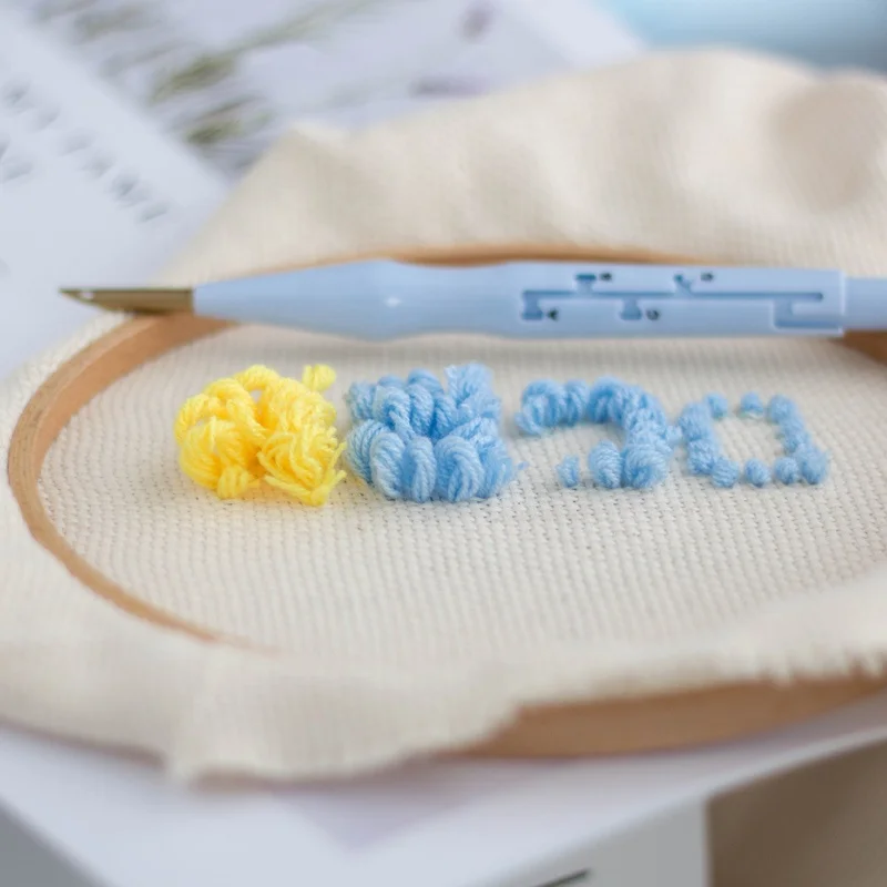 
DIY wholesale knitting stitch crochet tool embroidery stitching punch needle set 