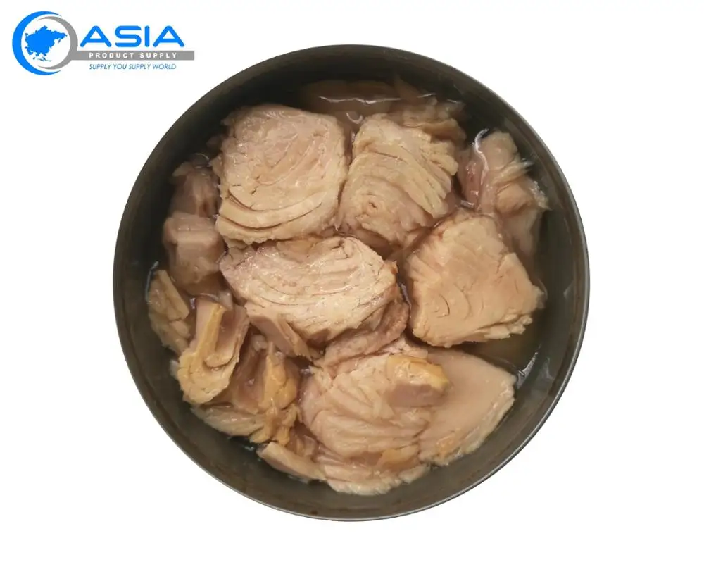 Light meat tuna can in vegetable oil easy open OEM brand size 140g 160g 185g private label