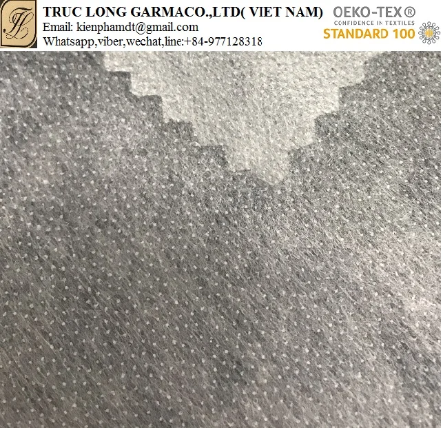 Newest FABRIC microdot fusible interlinings elastic non woven interlining