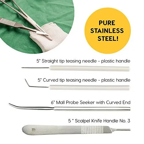 Анатомия студентка-медик набор для рассечения Набор хирургических инструментов из нержавеющей стали основа