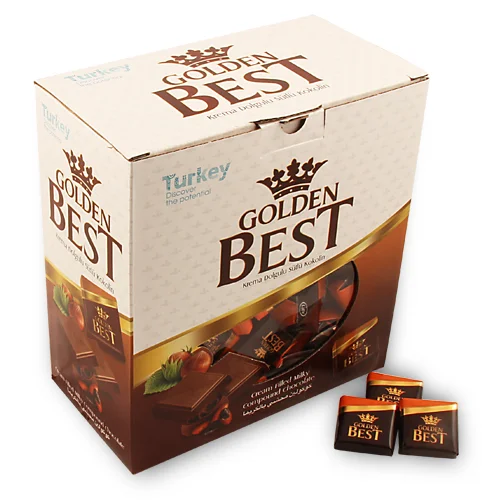 GOLDEN BEST MAJESTY NAPOLITEN FRUIT FLAVORED CREAM FILLING COMPOUND CHOCOLATE 10 GR. TURKISH HALAL