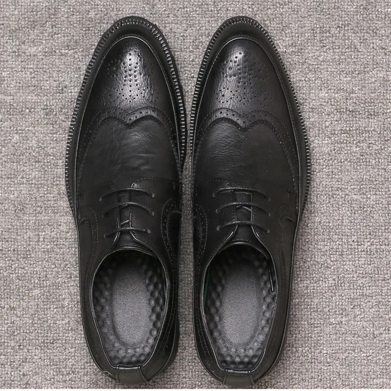 Durable best price outdoor genuine leather men dress shoes with Custom design and color