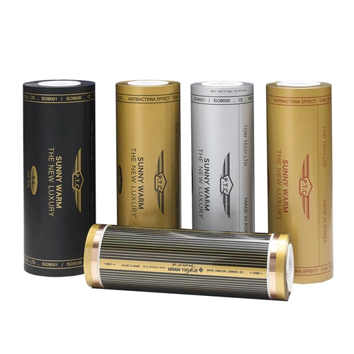 Towtech KOREA Premium PTC Nano Carbon Far Infrared Ray Overall Floor Heating Film underfloor 24v Thick, High Efficient and Safe