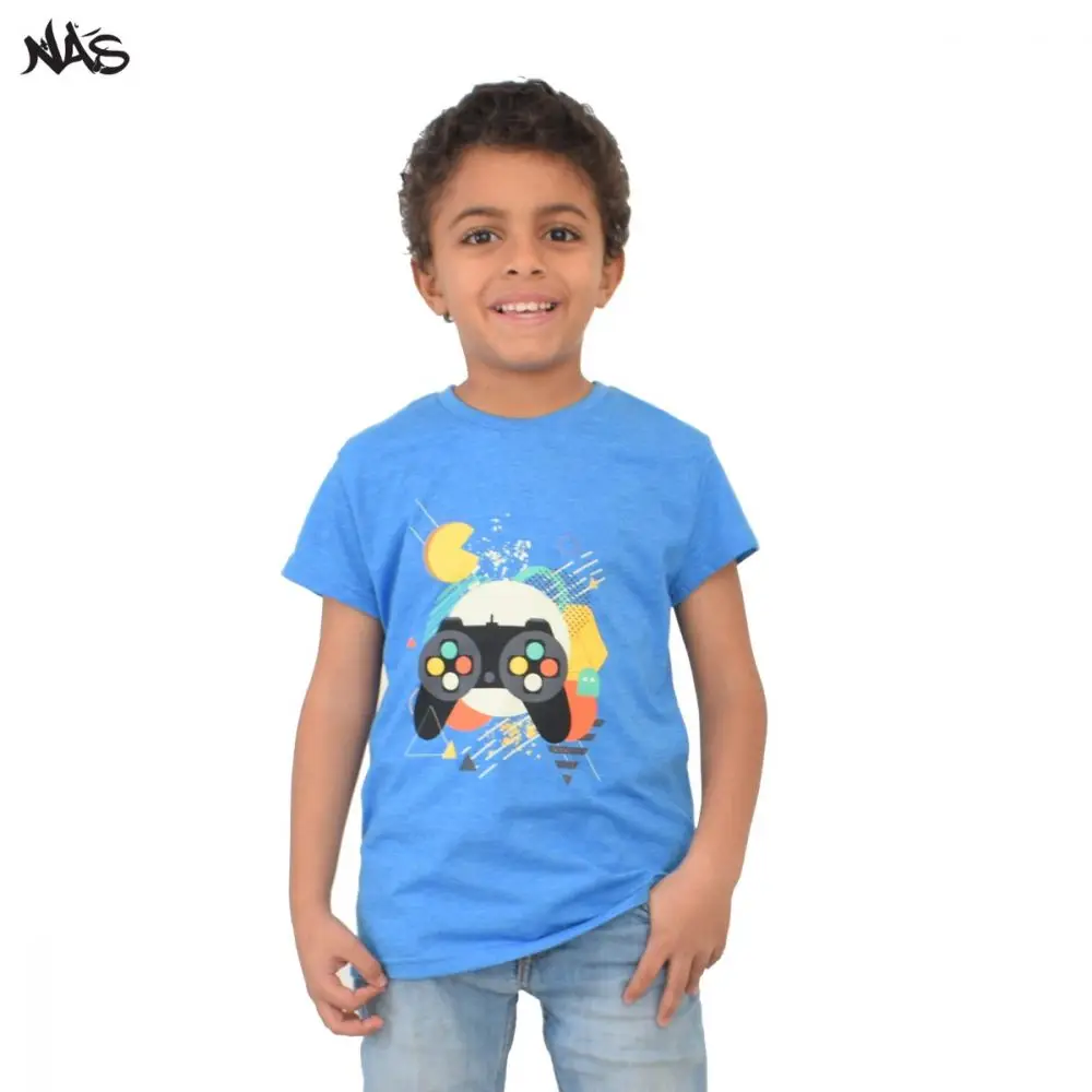Wholesale printed Unisex kids t shirt custom your own brand clothing with professional Bangladeshi manufacturers