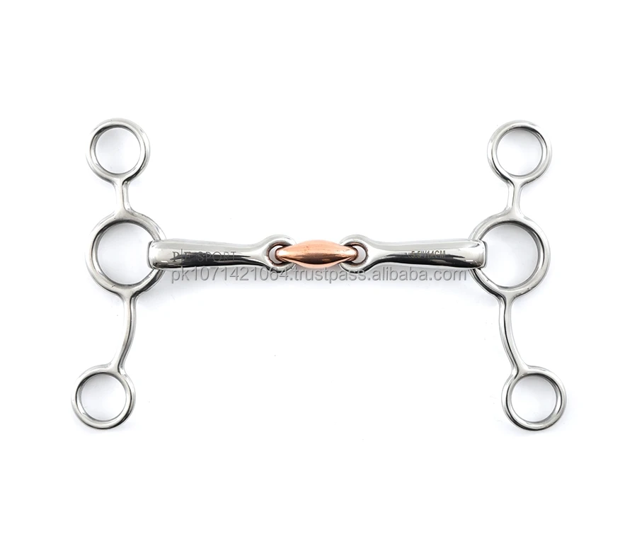 horse stainless steel horse Tom Thumb with Copper link bit/horse copper link bits with copper link mouth bit /