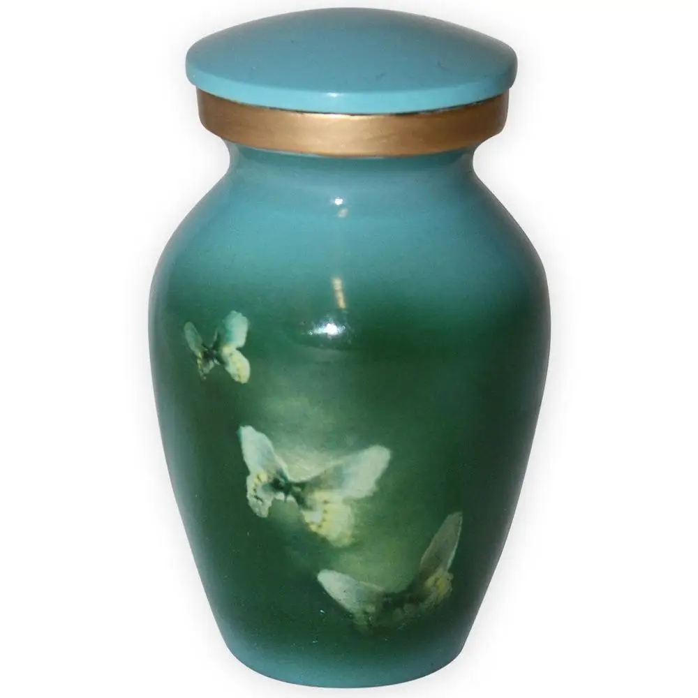 Colorful Butterfly Cremation urn Memorial urn Container Jar Pot Cremation urns American/European Style